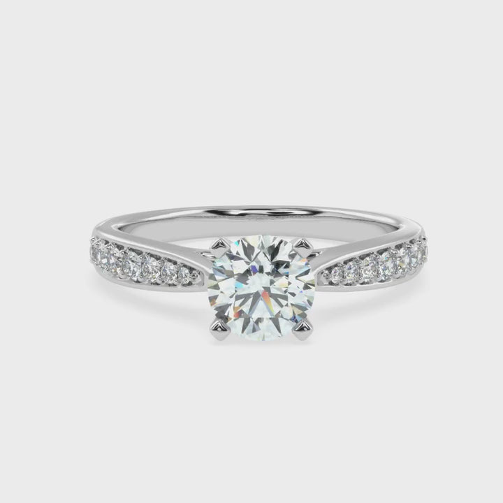 Elevated Splendor: The Raised Prong Solitaire