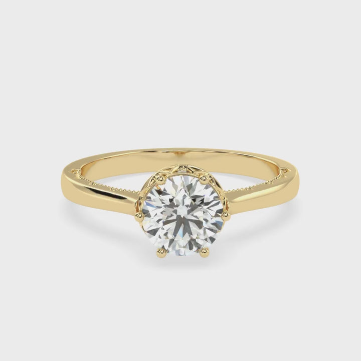Radiant Solace Solitaire Diamond Ring