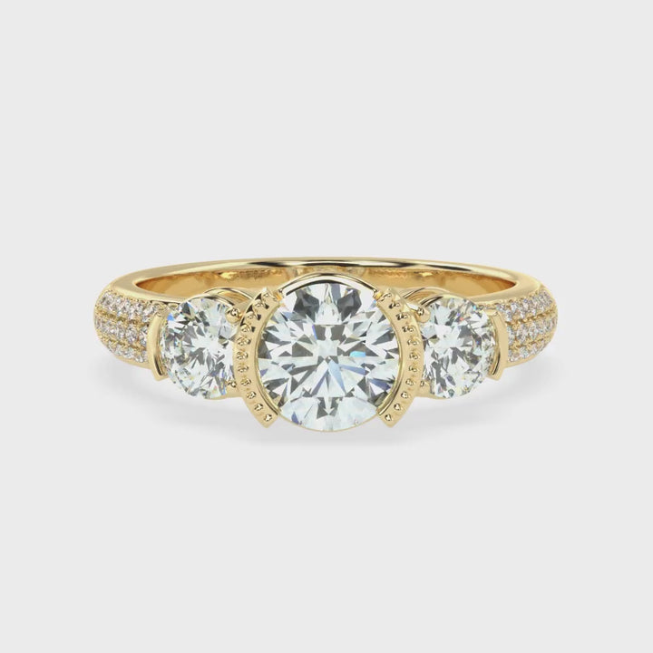 Timeless Trilogy: Three Stone Diamond Ring