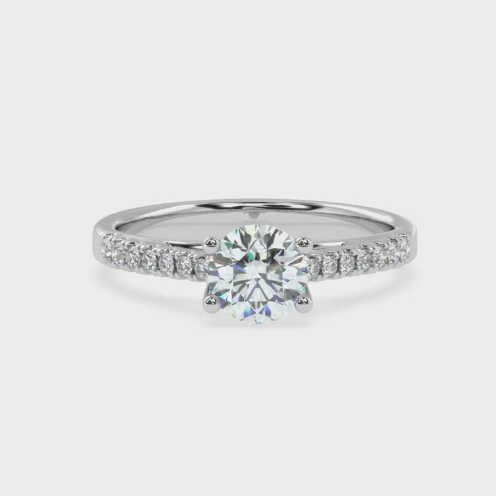 Divya Ratna: The Pristine Solitaire Diamond Ring of Radiant Brilliance