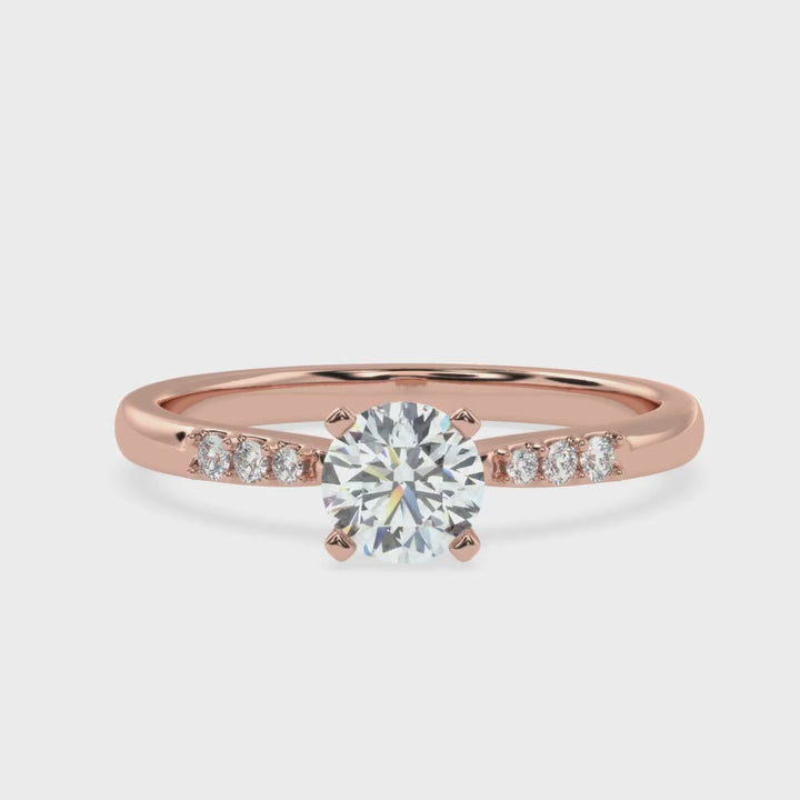 Enchanting Brilliance: The Round Diamond Cascade