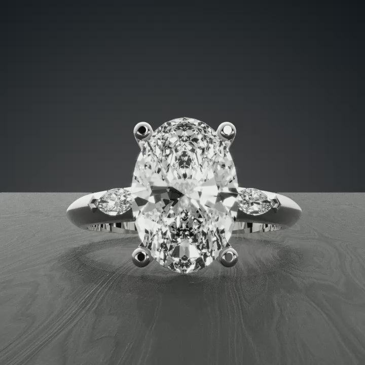 Princess's Eternity Princess Cut Solitaire Diamond Proposal Ring.