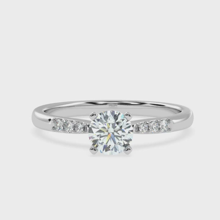 Enchanting Brilliance: The Round Diamond Cascade
