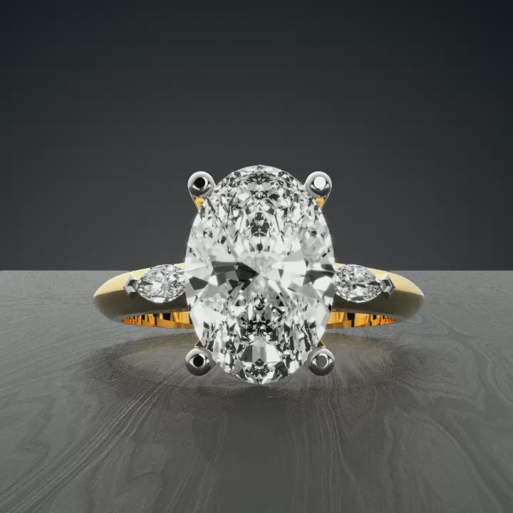 Princess's Eternity Princess Cut Solitaire Diamond Proposal Ring.