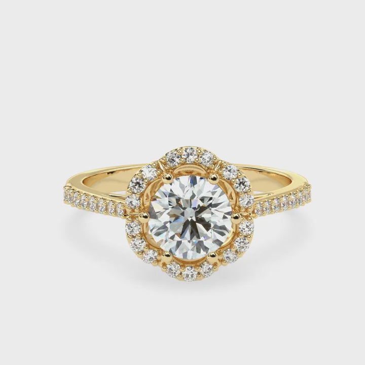 Modern Elegance  Solitaire Diamond Ring