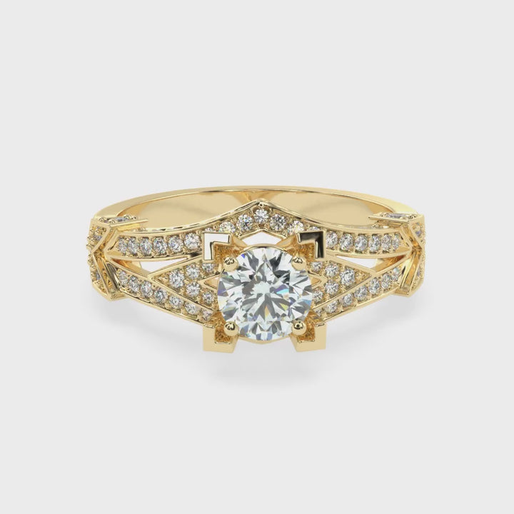 Radiant Brilliance: Solitaire Diamond Wedding Ring