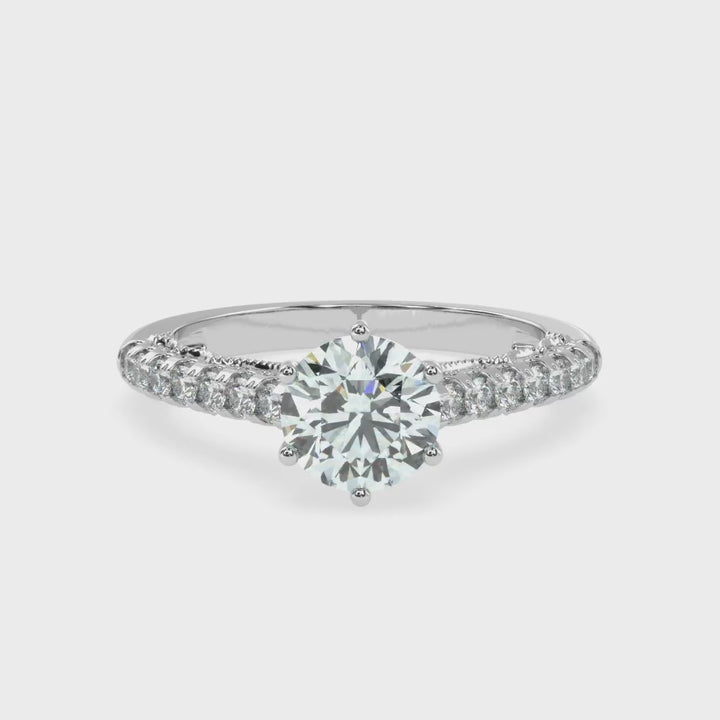 Regal Splendor Solitaire Diamond Ring