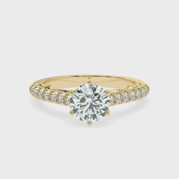 Regal Splendor Solitaire Diamond Ring