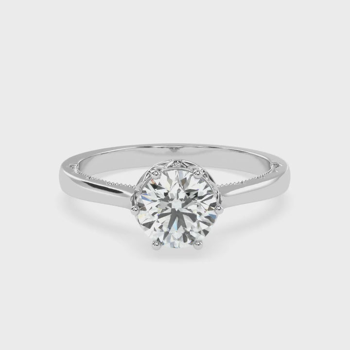 Radiant Solace Solitaire Diamond Ring