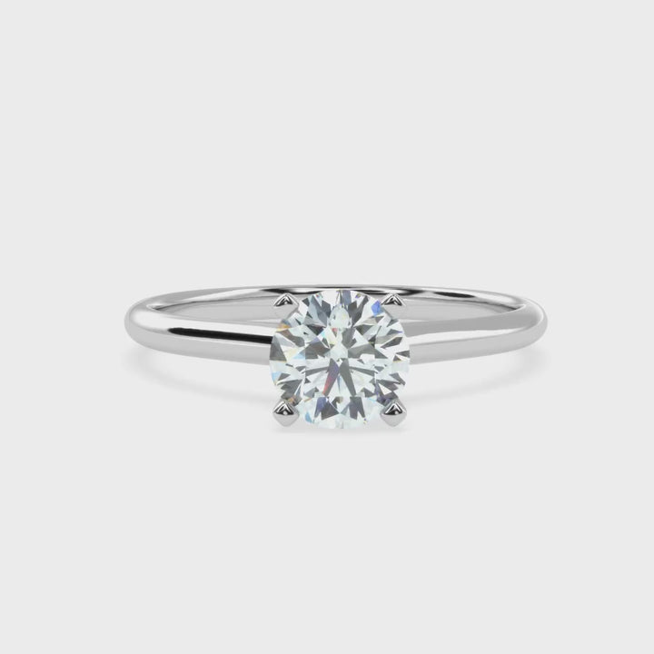 Eternal Sparkle: The Round Solitaire