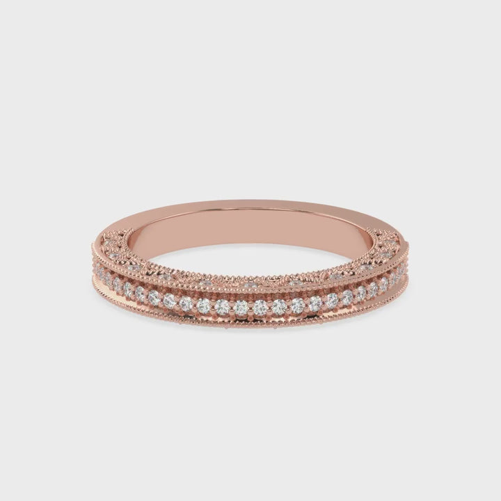 Elegance Revisited - Vintage-Style Diamond Band Ring