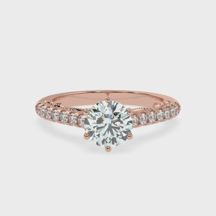 Regal Splendor Solitaire Diamond Ring