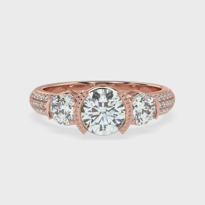 Timeless Trilogy: Three Stone Diamond Ring