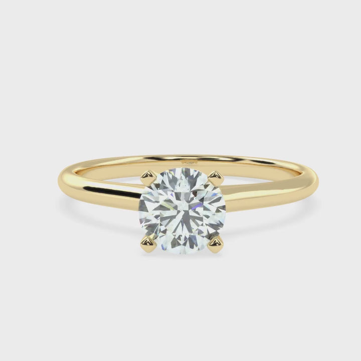 Eternal Sparkle: The Round Solitaire