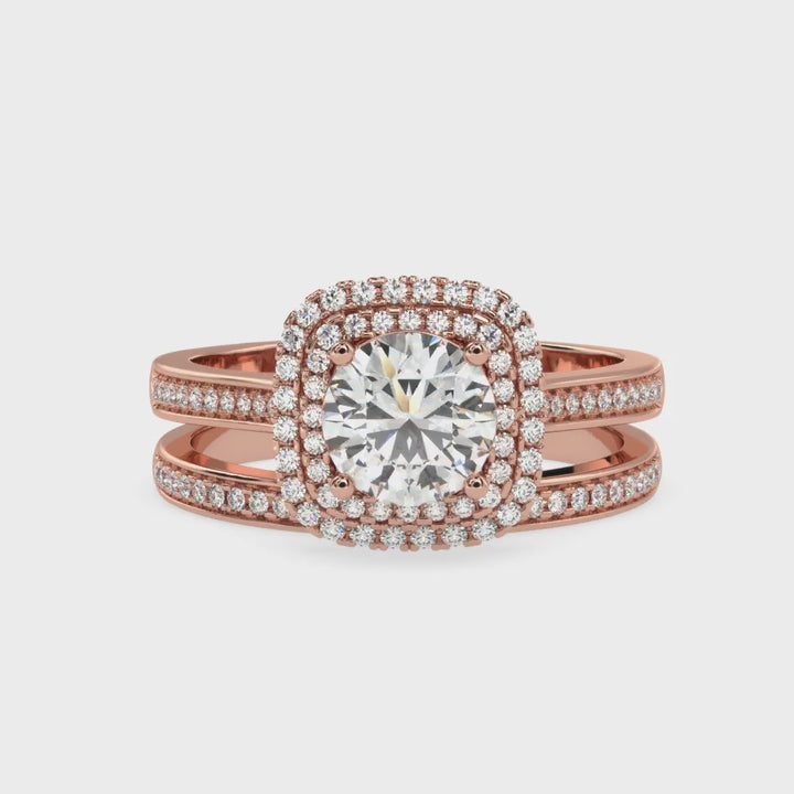Celestial Harmony: A Tribute to Grace Solitaire Diamond Ring