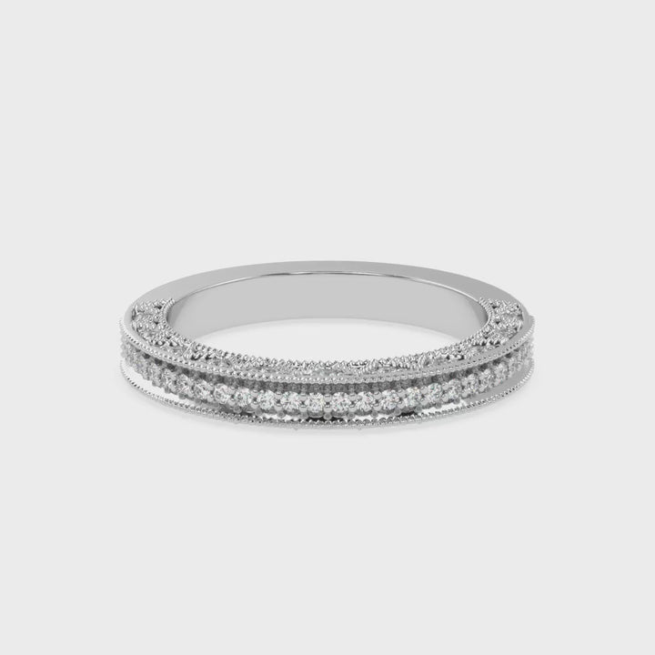 Elegance Revisited - Vintage-Style Diamond Band Ring