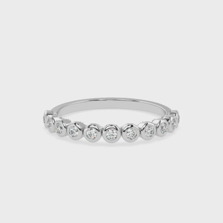 Understated Elegance - Bezel Set Diamond Band