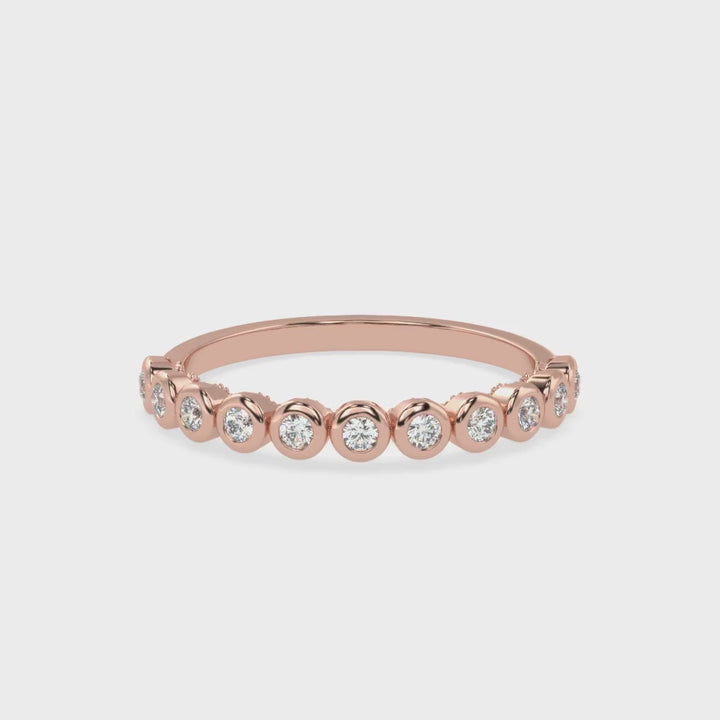 Understated Elegance - Bezel Set Diamond Band