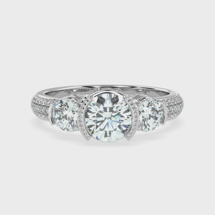 Timeless Trilogy: Three Stone Diamond Ring