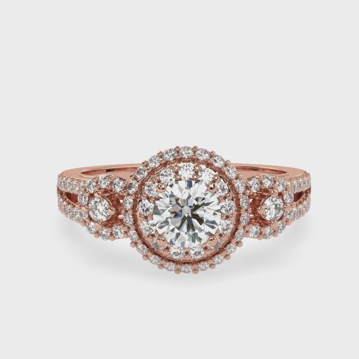 Radiant Enchantment Solitaire Diamond Ring.