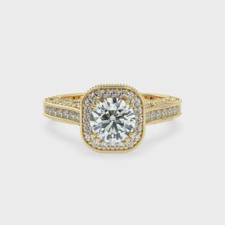 Octagon Radiance Solitaire Diamond Ring